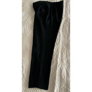 BABATON Women's - Black Crepe Dressy Ankle Pants - Pull On - Pleated Size 6
